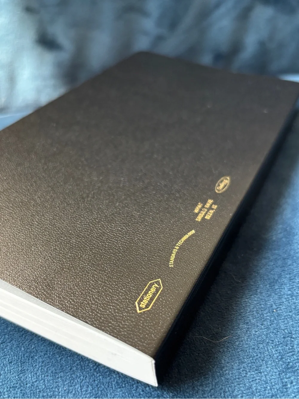 STALOGY Notebook, B6 Slim, Squared, 365 Days Notebook, Black, Undated